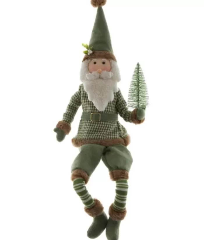 Cheap 27" Ornament, Sage Coloured Gnome With Small Pine Tree The Gnomes