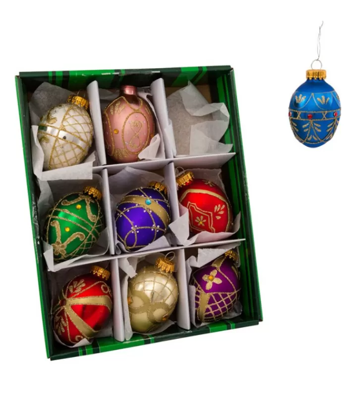 Discount 45Mm Miniature Decorative Egg Glass Ornaments Miscellaneous
