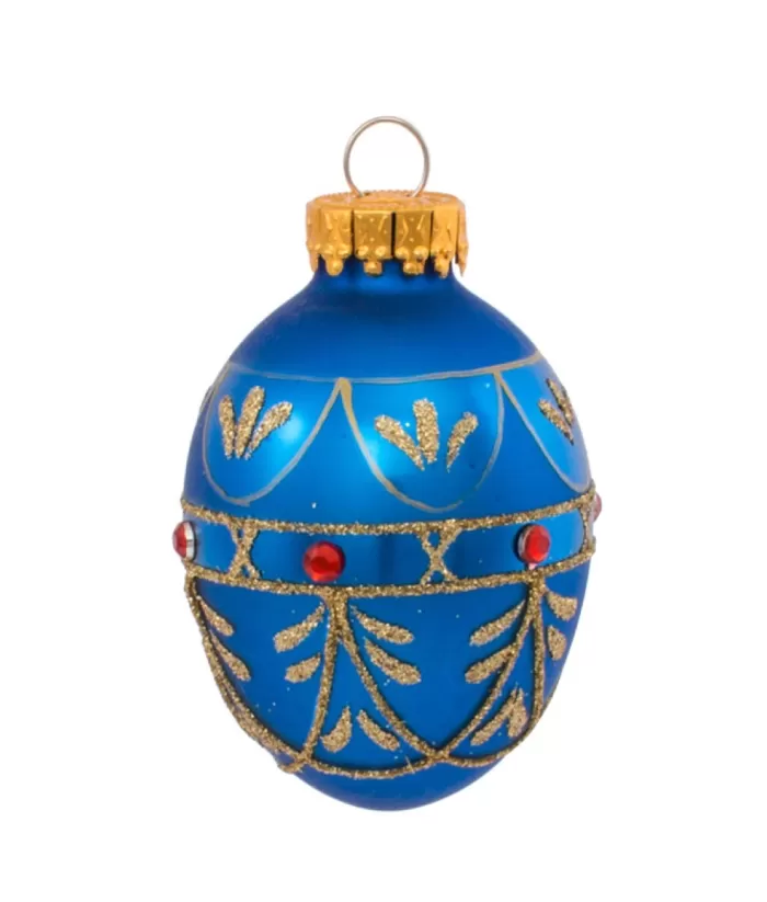 Boutique de Noël Santa'S Workshop*45Mm Miniature Decorative Egg Glass Ornaments