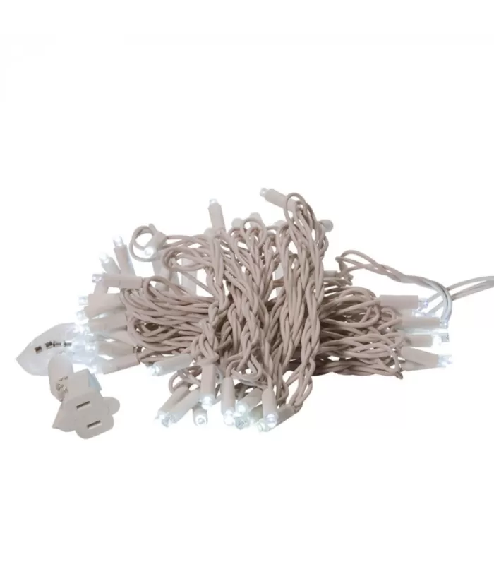 Boutique de Noël Light Sets*50-Light 5Mm Cool White Twinkle Led White Wire Light Set