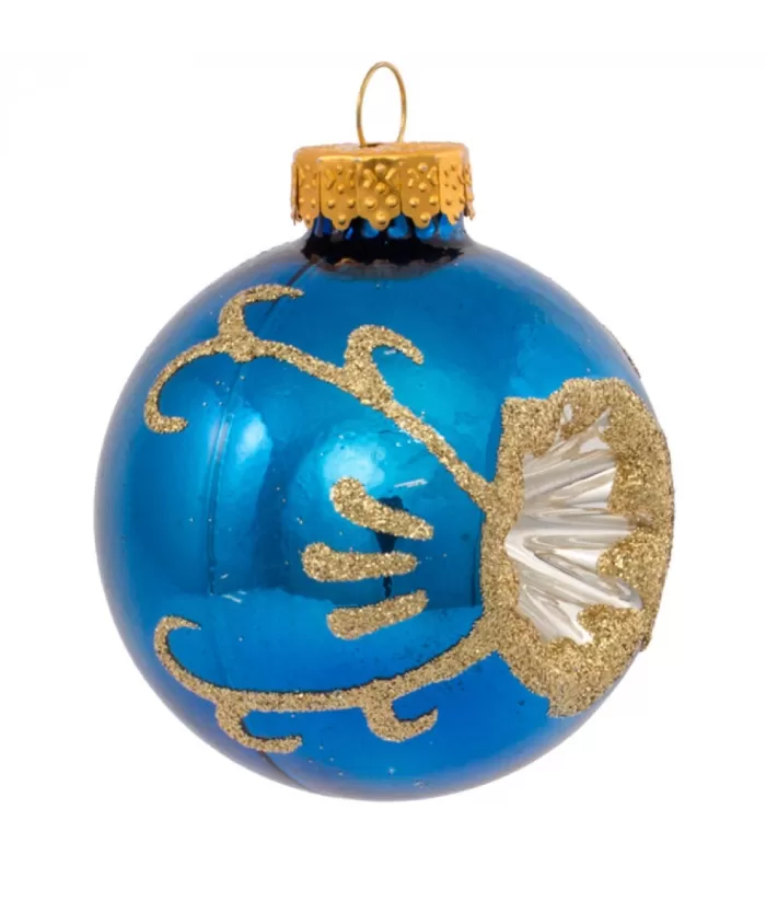Boutique de Noël Christmas Classics*60Mm Multicolored Glass Reflector Ornaments