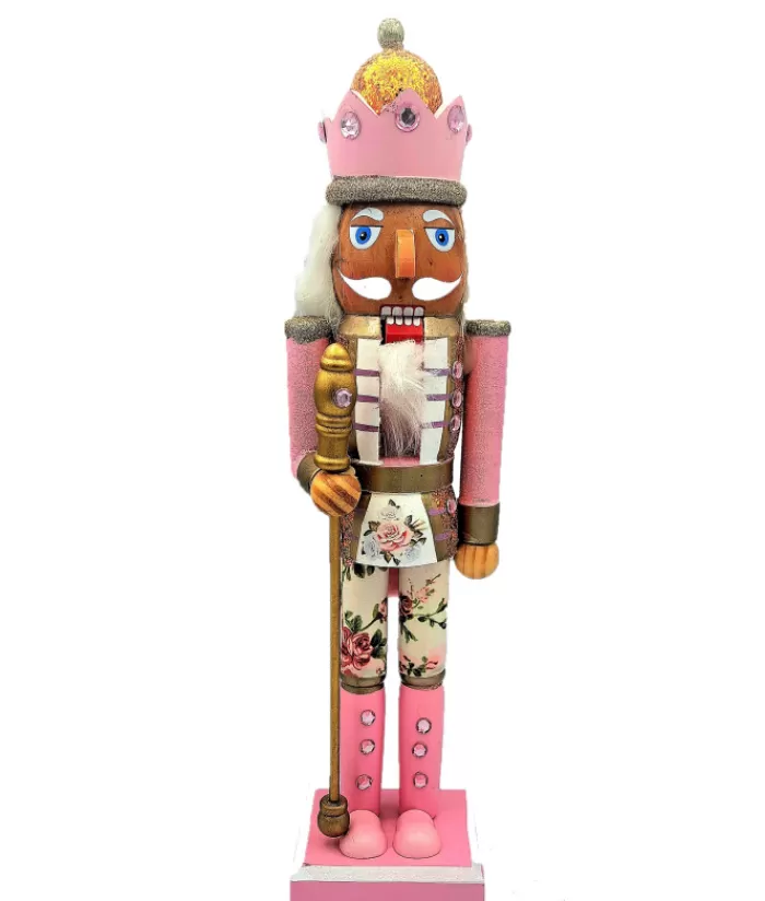 Sale Bohemian Chic (Boho) Themed Nutcracker With Sceptre, 15" Tall Seasons Of Elegance