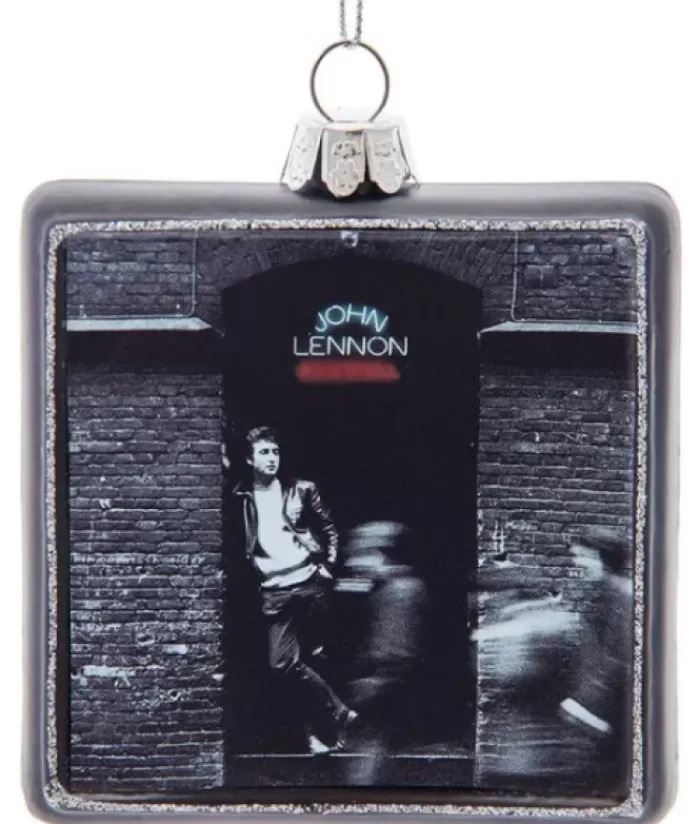 Discount Collectible Ornament In Glass, 1975 Vinyl Record "Rock And Roll" By John Lennon Miscellaneous
