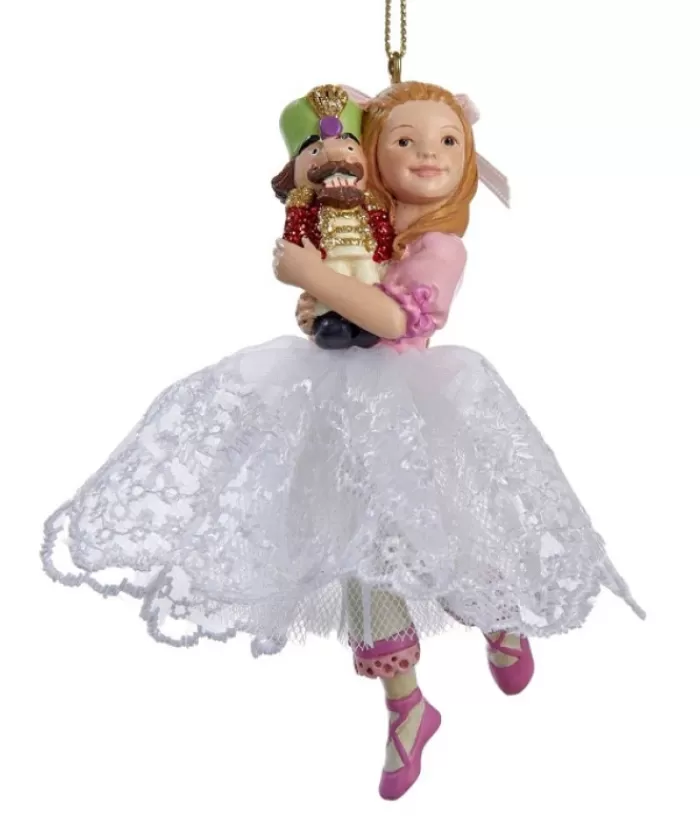 Flash Sale Dancing Clara Ornament, In Lace Dress (5" Ornament) Ballet & Nutcrackers