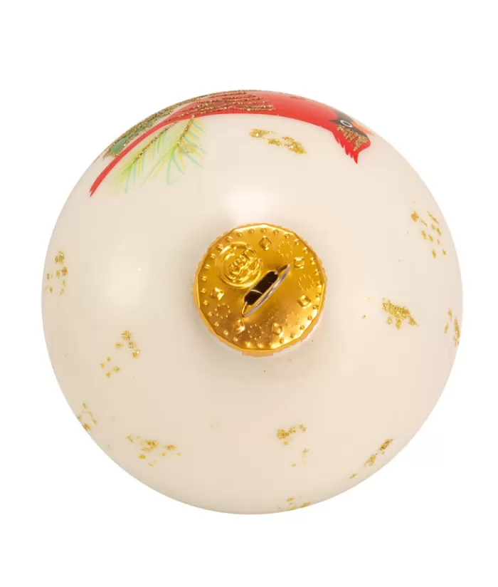 Shop Glass Ornament With Red Cardinal Decoration, 80Mm, 6 Per Box Animals