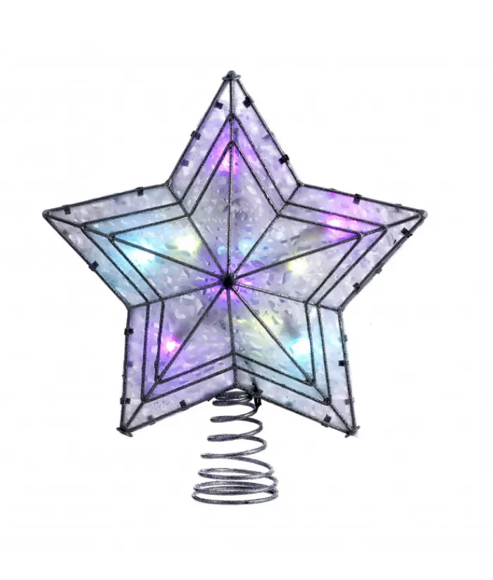 Clearance Led Color-Changing 5-Points Star Treetop Star & Tree Topper