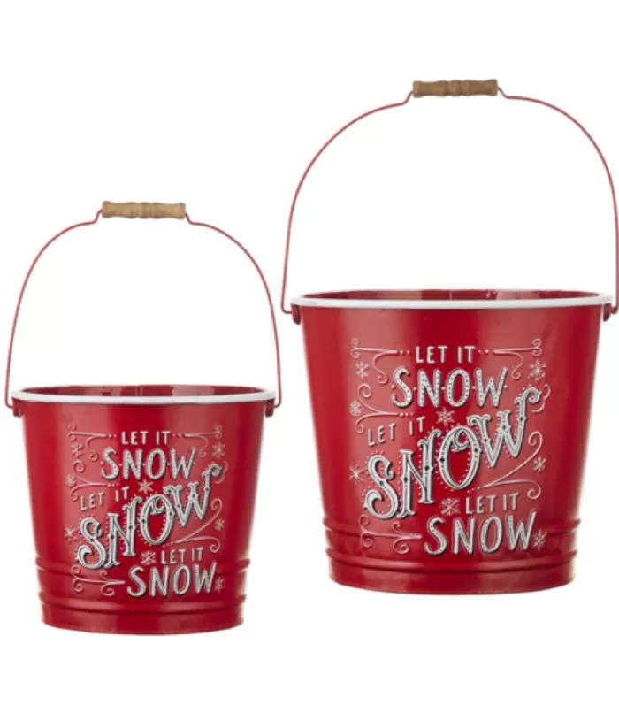 Boutique de Noël Miscellaneous*Let It Snow, Let It Snow... (2 Piece Full Size Buckets)