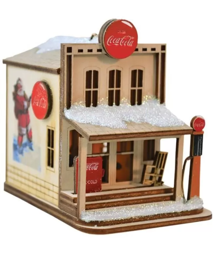 Boutique de Noël Nordic Villages*Nostalgic Country Store, With Coca Cola Signage , Led Lighting
