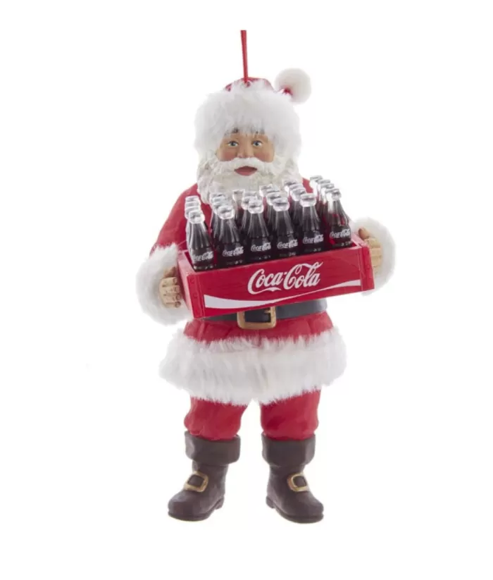 Boutique de Noël Coca-Cola*Ornament, Coca Cola Santa Claus With A Case Of Cola