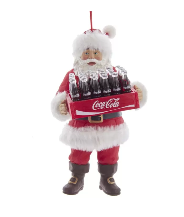 Fashion Ornament, Coca Cola Santa Claus With A Case Of Cola Angels & Santas