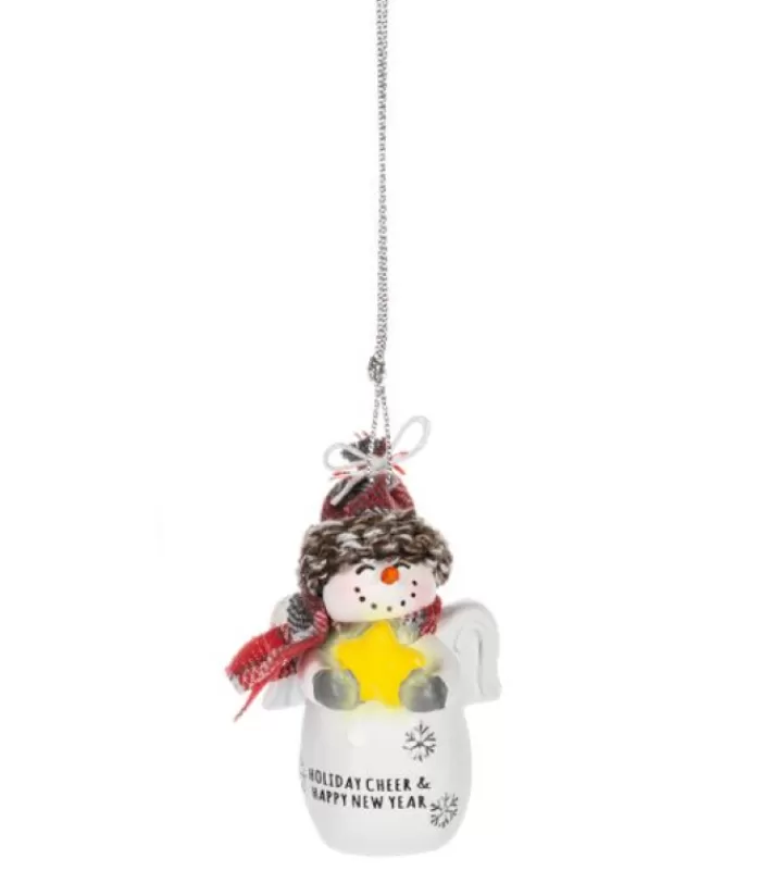 Cheap Ornament, Festive Snowman With Message "Holiday Cheer, Happy New Year" Snowmen