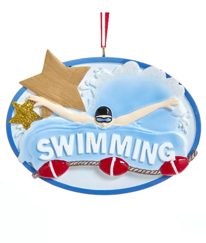 Clearance Ornament, For Swimmers, In Resin, Can Be Personalised Sports