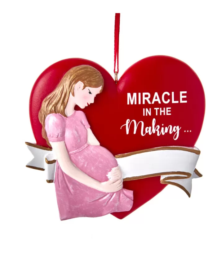 New Ornament, Heart Shape , Expecting Mom Sweet Sentiments