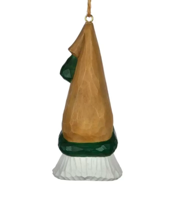 Boutique de Noël Rustic*Ornament, Santa Head With Maple Leaf Hat, Souvenir Of Canada.