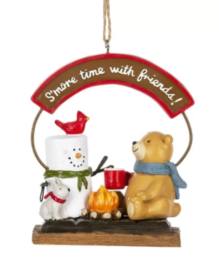 Boutique de Noël Mom'S Kitchen & Bakery*Ornament, S'Mores, Campfire S'More, With Forest Friends