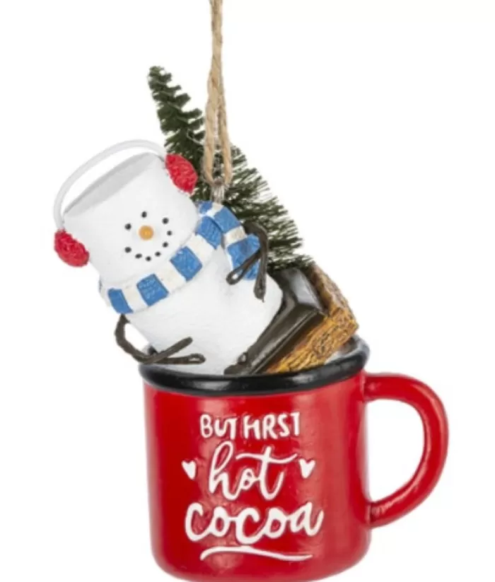 Boutique de Noël Mom'S Kitchen & Bakery*Ornament, S'Mores, S'More In A Red Mug (But First, Hot Cocoa)