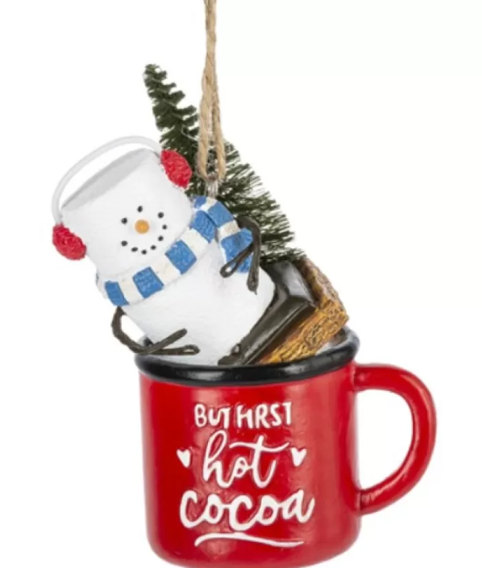 Cheap Ornament, S'Mores, S'More In A Red Mug (But First, Hot Cocoa) Foody & Drinks