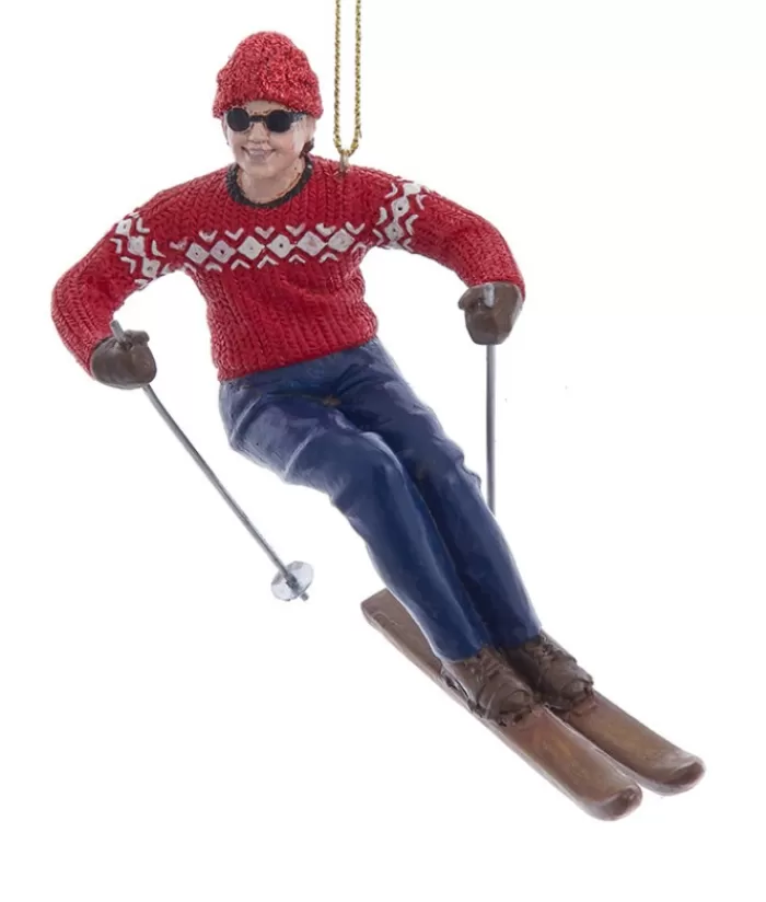 Clearance Ornament, Vintage Style Skier Hobbies & Professions
