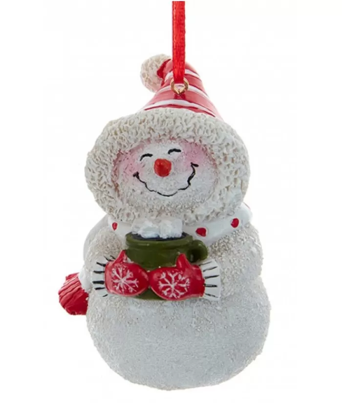 Hot Snowman With Hot Chocolate Ornament Foody & Drinks