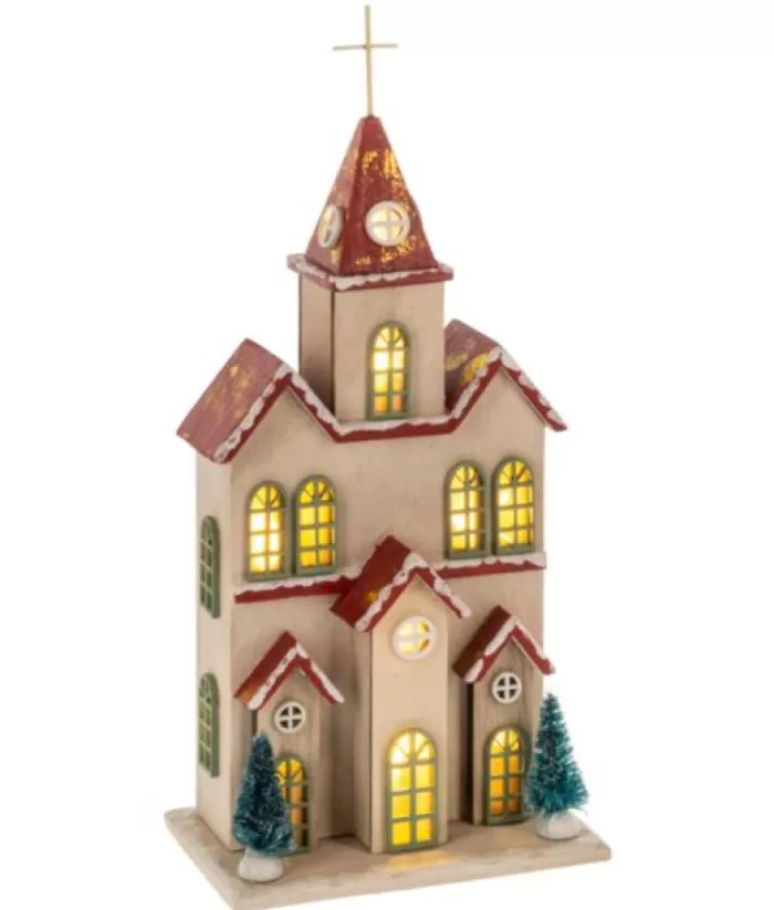 Boutique de Noël Rustic*Table Piece, Ornament, Nordic Villages, Alpine Style Church