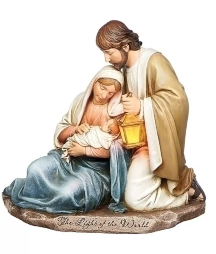 Boutique de Noël Religion & Nativities*Table Piece, The Holy Family, With Functioning Lantern, 1 Piece