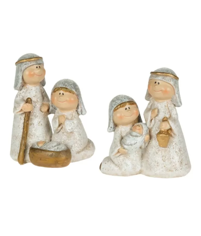 Boutique de Noël Religion & Nativities*Table Set, The Holy Family, Simple Figurines, Measures 3 Inches