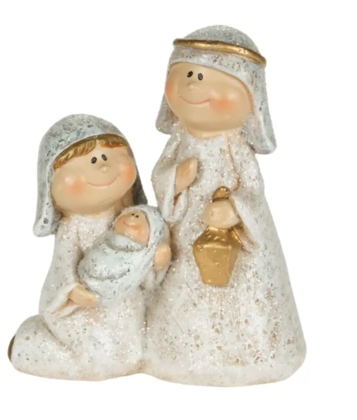 Boutique de Noël Religion & Nativities*Table Set, The Holy Family, Simple Figurines, Measures 3 Inches