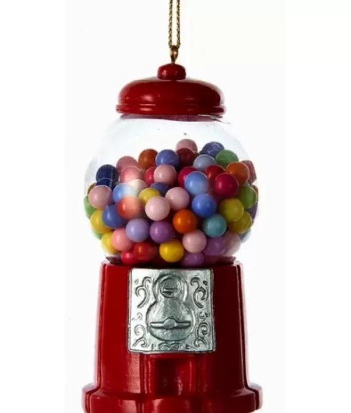Boutique de Noël Mom'S Kitchen & Bakery*Tree Decoration, 3", Red Bubble Gum Machine