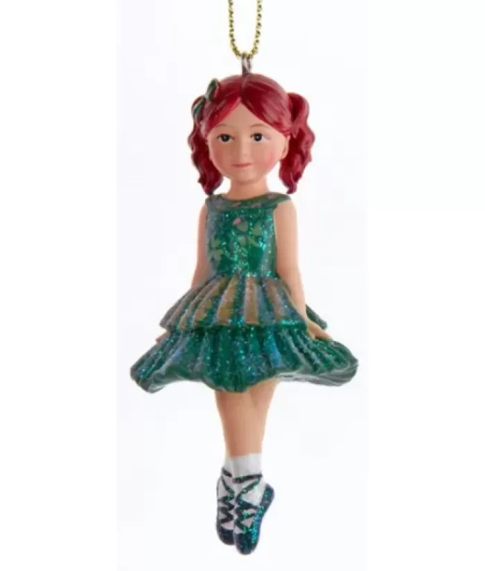 Sale Tree Ornament, Irish Traditional Dancer, Colleen, With Red Hair Irish