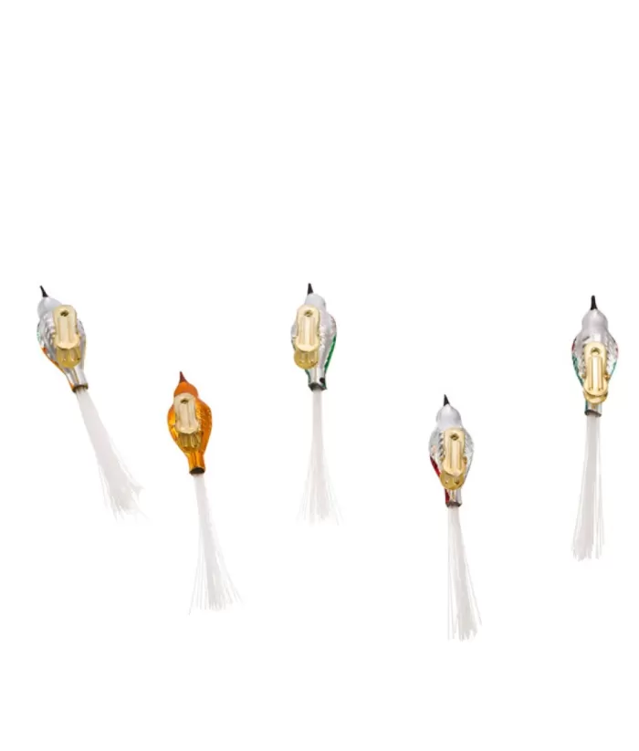 Boutique de Noël Glass Ball Boxes*Vintage Glass Bird Clip-On Ornaments