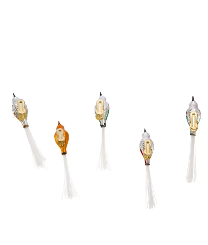 Best Sale Vintage Glass Bird Clip-On Ornaments Animals